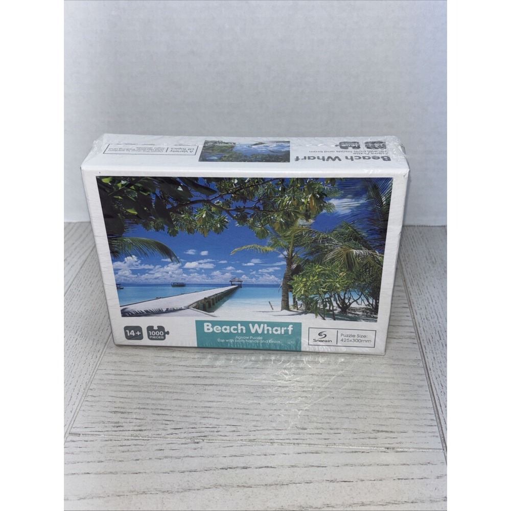 Snorain Beach Wharf 1000 Piece Jigsaw Puzzle NEW SEALED - Picture 2 of 7